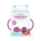 Package of 'The Mini Sensory Play Jar' with pink handles on a white background