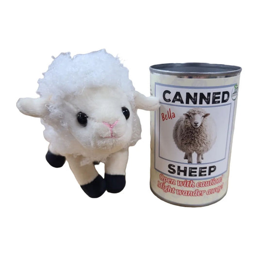 Canned Sheep Plush Toy in Can With Jokes