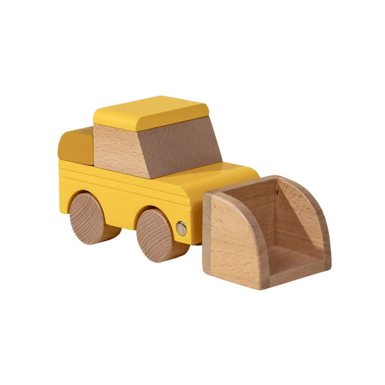 Wooden Construction Vehicle - Bulldozer by Coco Village