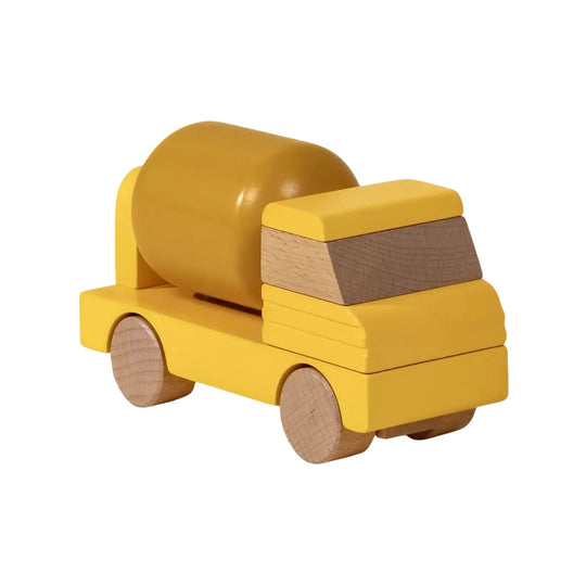 Wooden Construction Vehicle - Cement Truck by Coco Village