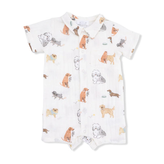 Muslin Polo Shortie - Awesome Dogs by Angel Dear