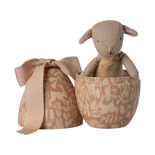 Easter Egg With Micro Lamb, Small - Powder by Maileg
