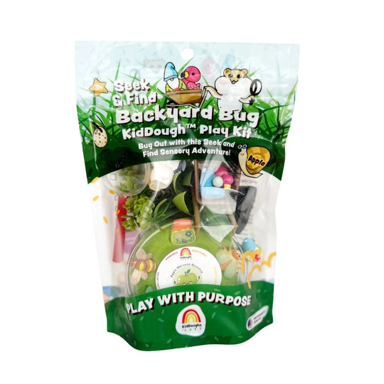 Backyard Bug Seek 'n Find Kiddough Play Kit by Earth Grown KidDoughs
