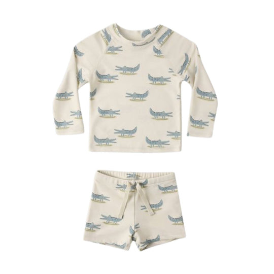 Boys Rashguard Set - Alligators by Rylee + Cru
