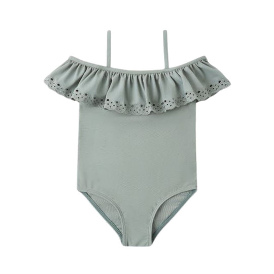 Off-The-Shoulder One-Piece - Sea Green by Rylee + Cru