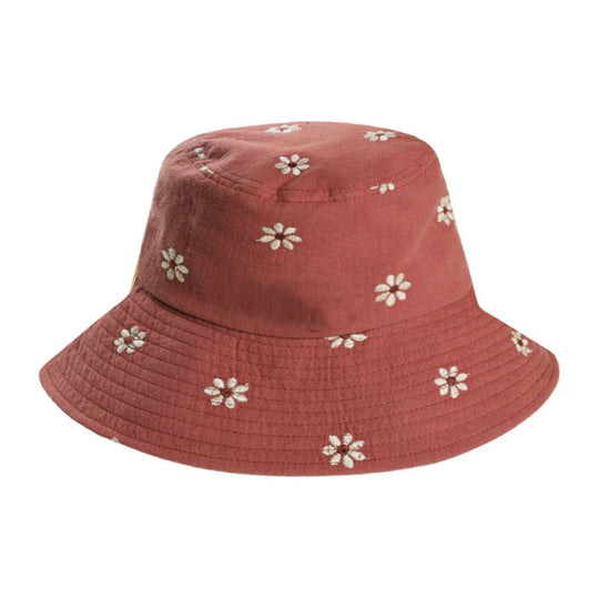 Bucket Hat - Embroidered Daisies by Rylee + Cru
