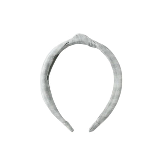 Knotted Headband - Green Gingham by Rylee + Cru