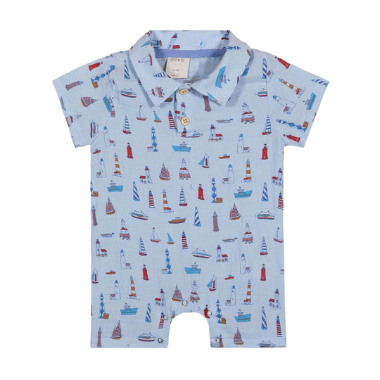 Finley Romper- Lighthouses by Ettie & H