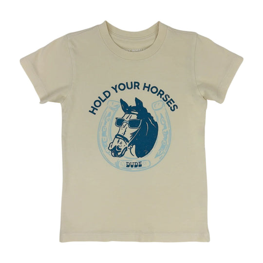 Hold Your Horses T- Shirt - Parchment by Tiny Whales