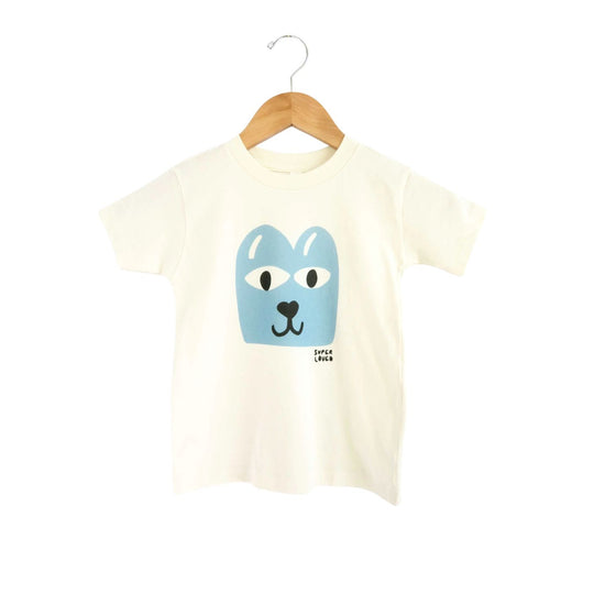 Super Loved Blue Doggo Tee - Natural by Joseph + Sue