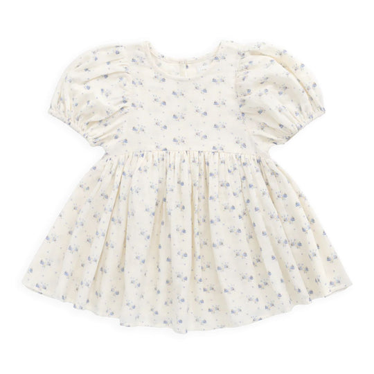 Organic Cotton Muslin Frannie Dress-Molly Blue by Jamie Kay