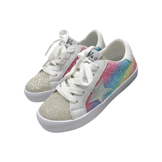 Shimmer Rainbow Star Sneakers by Lola + The Boys
