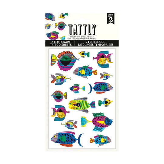 Fish Flurry Tattoo Sheet - Set of 2 by Tattly