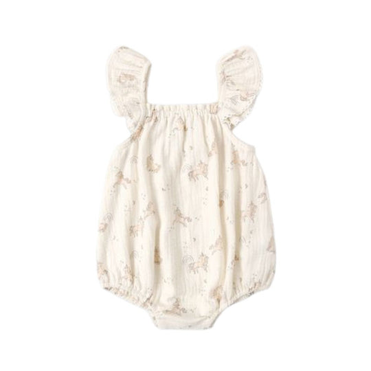 Bonnie Romper - Unicorns by Quincy Mae