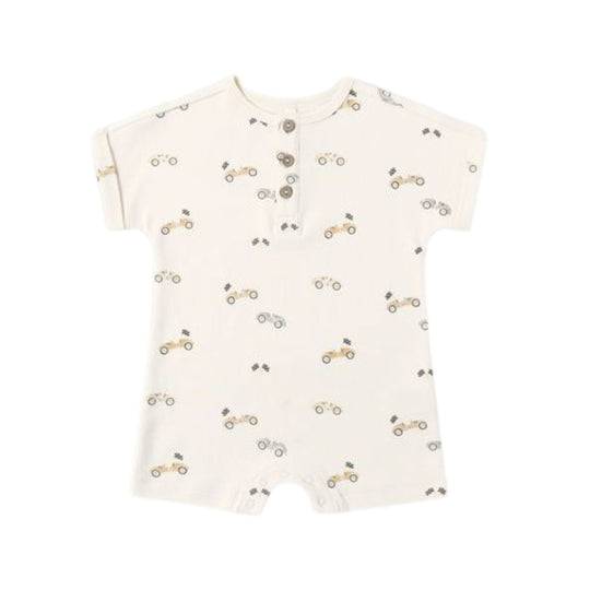 Short Sleeve One-Piece - Race Car by Quincy Mae