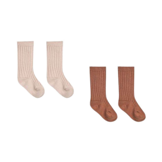 Sock Set - Blush + Poppy by Quincy Mae