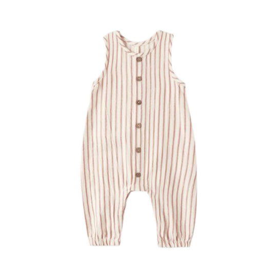 Woven Jumpsuit - Vintage Stripe by Quincy Mae