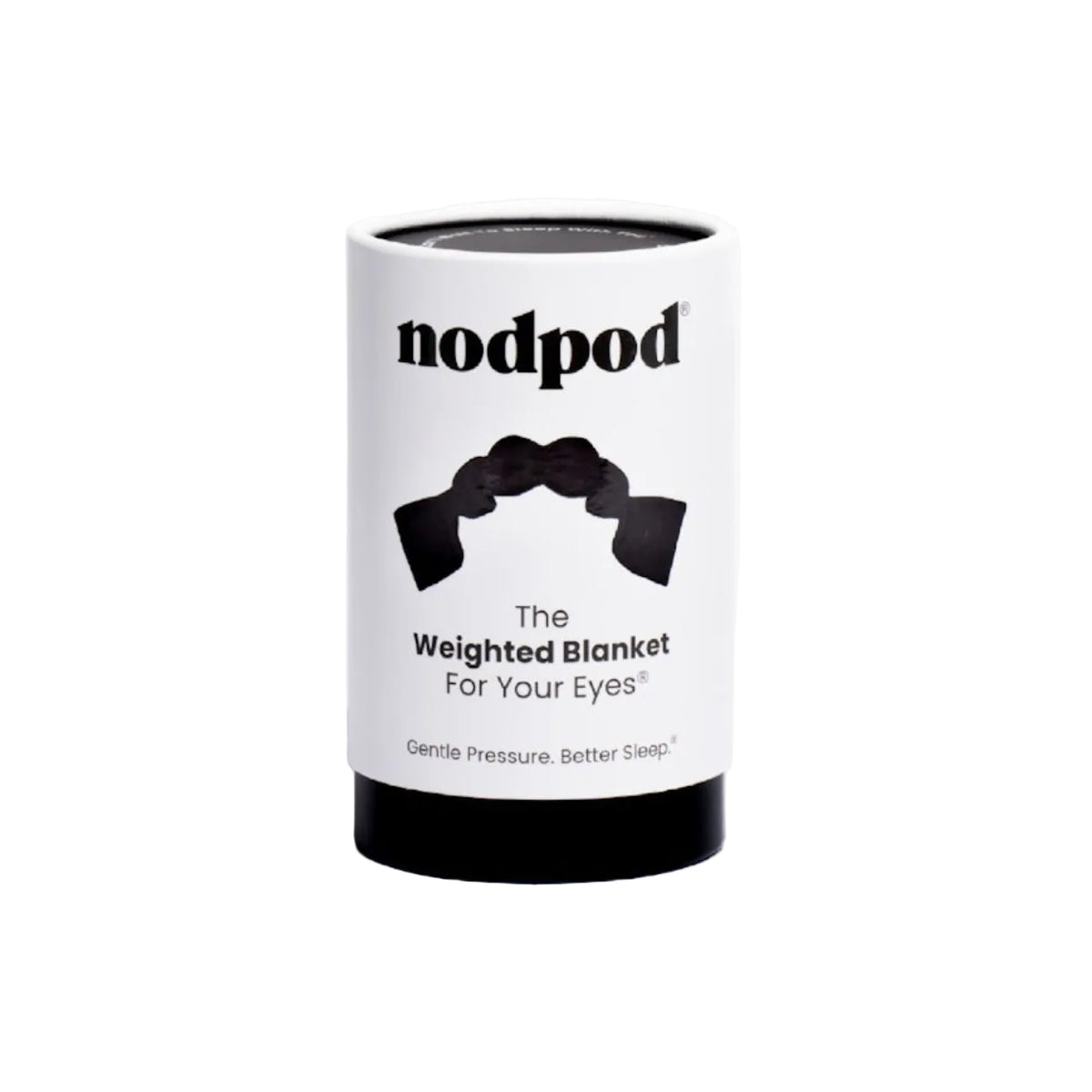 Nodpod weighted blanket packaging on a white background