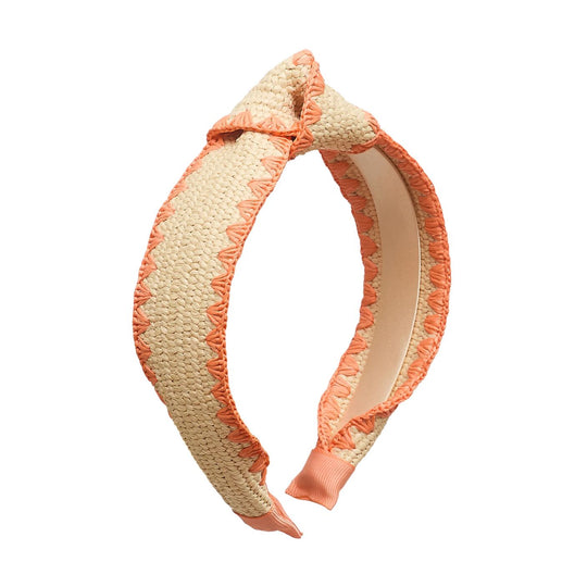 Raffia Knotted Alice Headband by Mimi & Lula