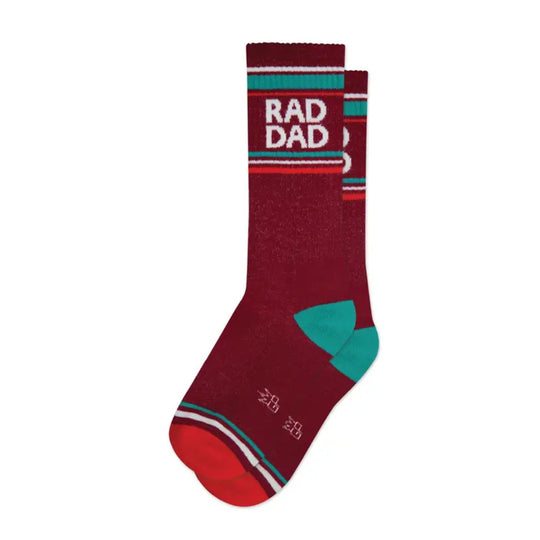 Rad Dad Gym Crew Socks by Gumball Poodle