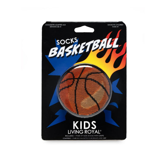 Basketball 3D Packaged Kids Crew Socks by Living Royal