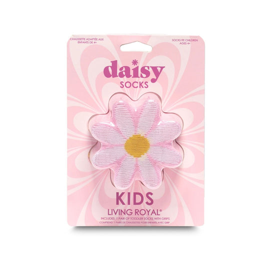 Daisy Flower 3D Packaged Kids Crew Socks by Living Royal