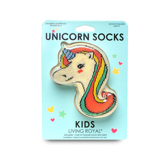 Unicorn Stay Magical 3D Packaged Kids Crew Socks by Living Royal