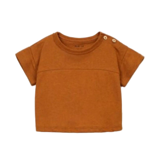 Cotton/Linen T-Shirt - Camel by Play Up