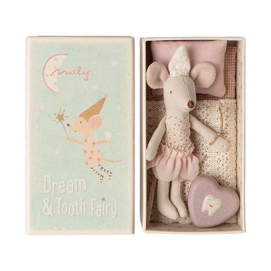 Tooth Fairy Mouse, Little Sister in Matchbox by Maileg