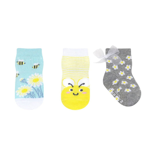 Busy Bee 3-Pack Baby Socks - Yellow by Robeez