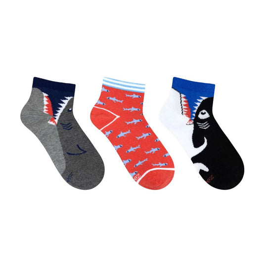 Sharpest Bite 3-Pack Quarter Socks by Robeez
