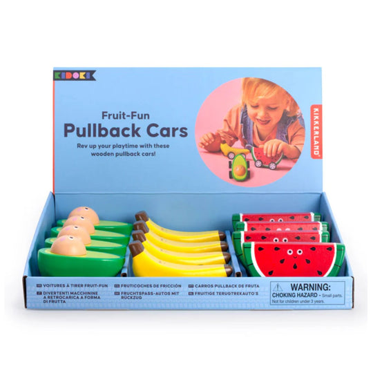 Fruit-Fun Pullback Cars (1 Unit Assorted) by Kikkerland