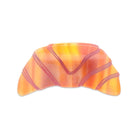 Colorful striped object on a white background