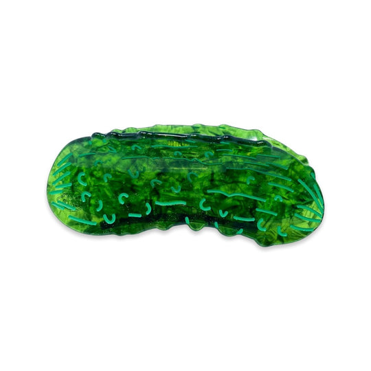 Large Pickle Hair Claw Clip by Jenny Lemons
