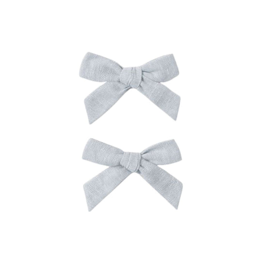 Bows, Set Of 2 - Heathered Light Blue by Rylee + Cru