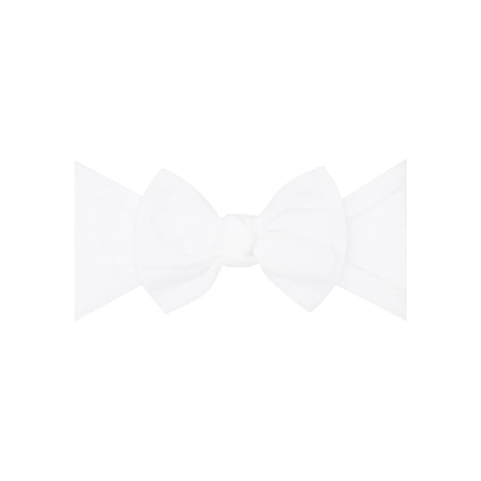 Knot Headband - White by Baby Bling