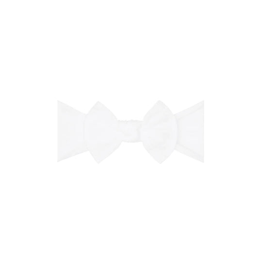 Itty Bitty Knot Headband - White by Baby Bling