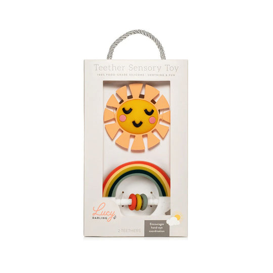 Little Rainbow Baby Teether Toy by Lucy Darling