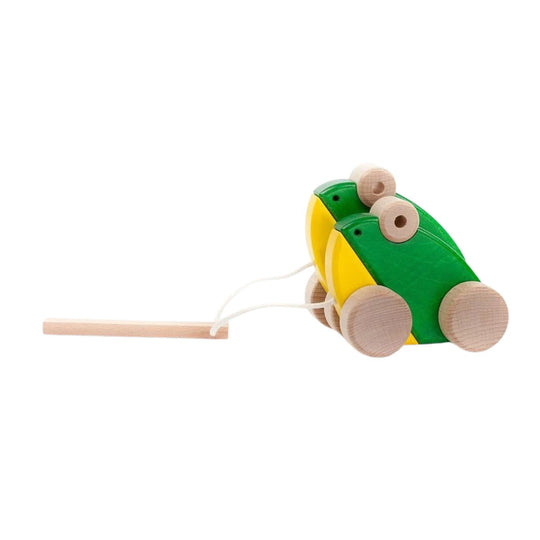 Bajo Double Frogs Wooden Toy by Little Poland Gallery