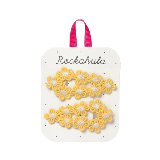 Crochet Flower Clips by Rockahula Kids