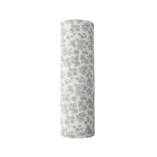 Bamboo Swaddle - Blue Floral by Quincy Mae