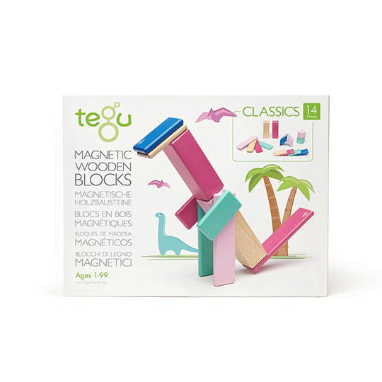 Magnetic Block Set 14 Pc Set - Blossom by Tegu
