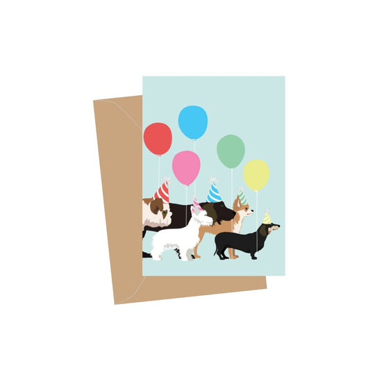 Mini Birthday Dogwalk Card by Apartment 2 Cards