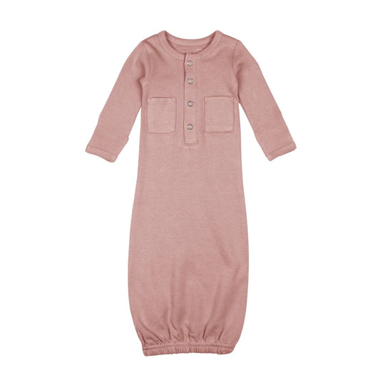Organic Gown - Mauve by Loved Baby