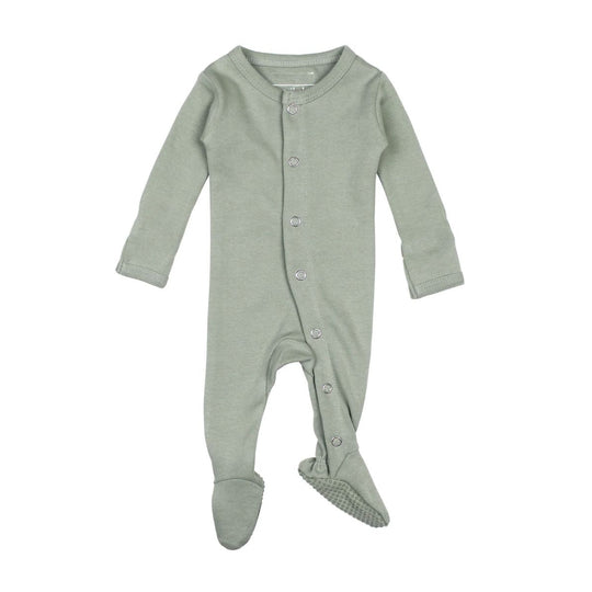 Organic Snap Footie - Seafoam by Loved Baby