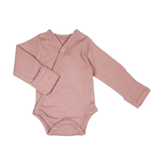 Organic Kimono Bodysuit - Mauve by Loved Baby