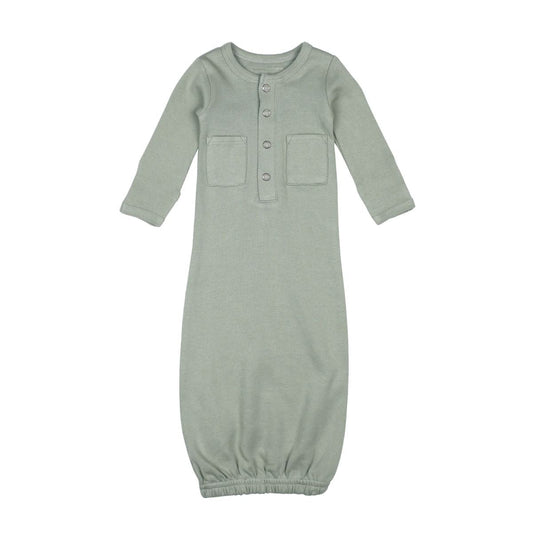 Organic Gown - Seafoam by Loved Baby