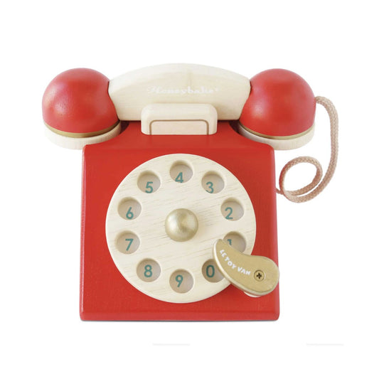 Vintage Wooden Phone by Le Toy Van