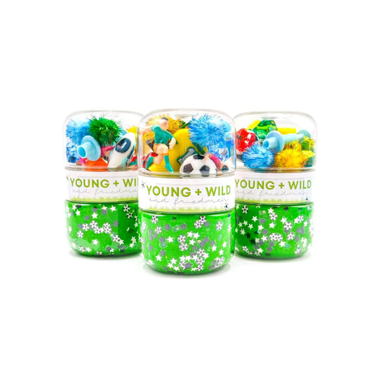 Grab & Go Dough Jar - Soccer by Young + Wild and Friedman