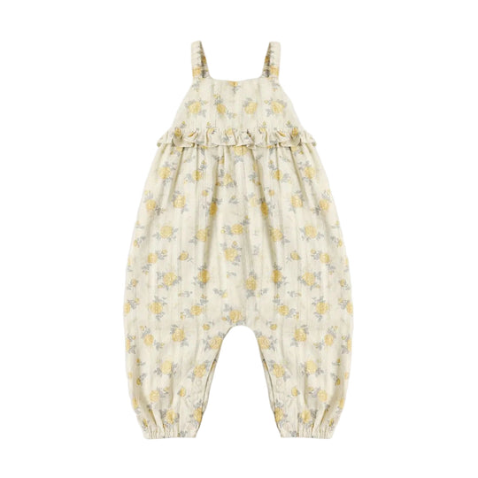 Kinsley Jumpsuit - Lemon Ditsy Flower by Rylee + Cru